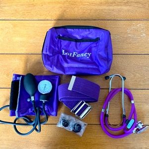 Purple Nursing student Bundle blood pressure cuff